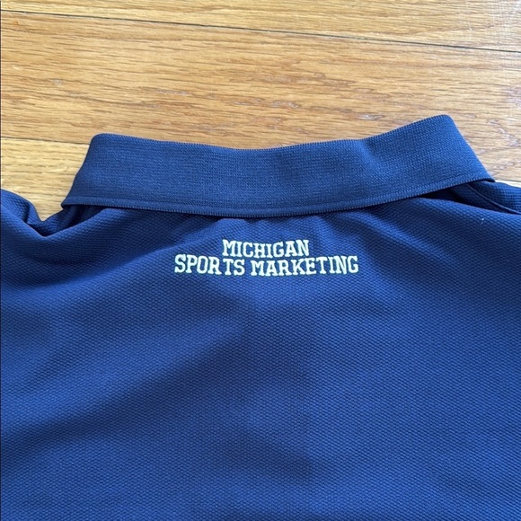 Adidas University of Michigan Sports Marketing U of M Polo Shirt Men XL - Picture 6 of 6